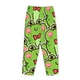thumbnail image 5 of Naloa Cute Green Frog Print Women’s Ultra-Soft Comfy Pajama Lounge Pants with Pockets & Drawstring, 5 of 8