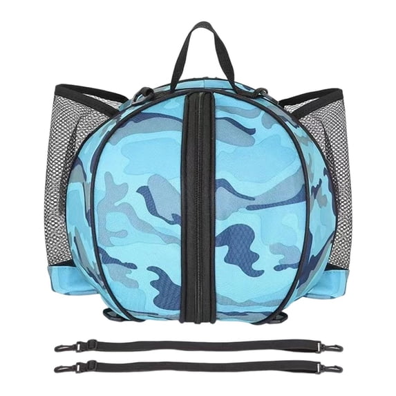 Aoanydony Basketball Bag Backpack Waterproof Mesh Pockets Football for Volleyball gray blue 28CM