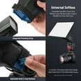 thumbnail image 5 of Neewer 11"x8" Flash Softbox - Universal Collapsible Diffuser w/Pouch for Speedlights, 5 of 9
