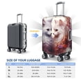 thumbnail image 4 of Pofeuu White Red Cat Couple Print Luggage Suitcase Cover Protector Luggage Washable Covers Aesthetic for 18/24/28/32 inch Luggage（No luggage included）-X-Large, 4 of 7