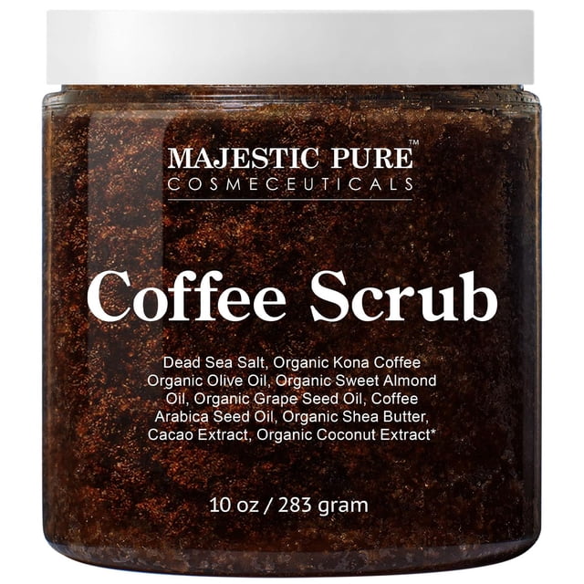 Exfoliante Corporal de Café Arábica Majestic Pure Natural para el Cuidado de la Piel