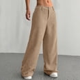 thumbnail image 3 of Women's Corduroy Wide-Leg Soft and Warm Work Pants, 3 of 9