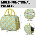 thumbnail image 6 of Lunch Bag Lunch Box for Women Reusable Insulated Lunch Bags,Water-Resistant Banana Boat After Sun Cooler Lunch Tote Bag, Large Capacity for Work Travel Picnic, 6 of 6