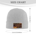 thumbnail image 3 of ZICANCN Knit Beanie Hat-Spiral Intricate Gold Fractal Winter Cap Soft Warm Classic Hats for Men Women Abstract, 3 of 8