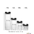 thumbnail image 2 of Preserve Freshness, Airtight Food Storage Containers For Pasta, Cereal, Flour, Sugar, Pantry Organization, Shatterproof, Space Saving Design, Transparent Containers, BPA Free Plastic (10PCS), 2 of 6