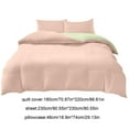 thumbnail image 3 of 4-Piece Washed Cotton Bedding Set for Dorm Beds | Soft Polyester Twin/Full Size | Reversible Design with Fresh Colors | Includes Duvet Cover, Fitted Sheet & 2 Pillowcases, 3 of 6