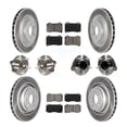 thumbnail image 1 of Transit Auto Front Rear Hub Bearings Assembly Coated Disc Brake Rotors and Semi-Metallic Pads Kit (10Pc) for Car Dodge Charger Challenger - Left Right Side (Driver Passenger) KBB-112264, 1 of 11