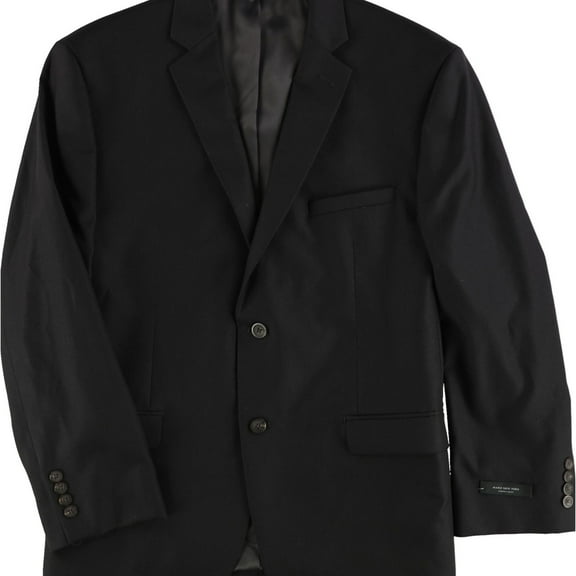 Marc Anthony Mens Classic-Fit Two Button Blazer Jacket, Black, 38 Short