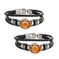 thumbnail image 1 of 2 Pcs Halloween Multi-layer Leather Bracelet Handmade Fashion Hand Decorate Bangles Halloween Themed Bracelet Random Style, 1 of 3