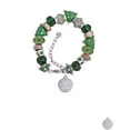 thumbnail image 2 of Stainless Steel Disc Angels Wear Scrubs Green Christmas Bead Bracelet, 2 of 4