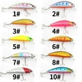 thumbnail image 6 of 3Pcs 55mm/6.5g Swivel Fishing Lure Set Plastic Worm Floating Lure, 6 of 6