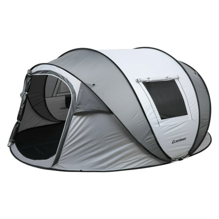4-6 Persons White   Gray Pop-Up Boat Tent