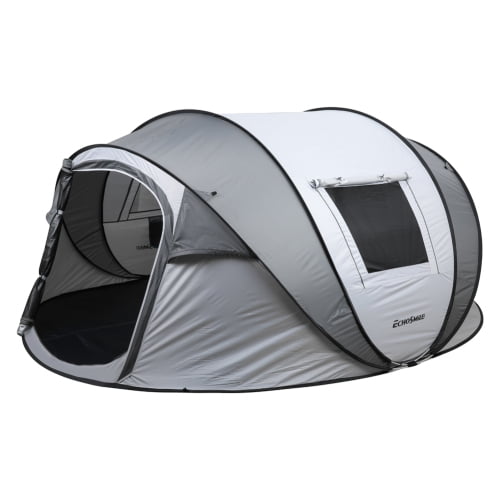 4-6 Persons White   Gray Pop-Up Boat Tent