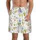 thumbnail image 1 of Fotbe Cactus Plants Trajes de Baño Estampados para Hombre, Shorts de Verano de Secado Rápido, Ropa de Playa, Bañadores-Small, 1 of 5