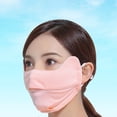 thumbnail image 5 of Anvazise Summer Ice Silk Cycling Face Guard Anti-UV Dustproof Breathable Ear Loop Sunscreen Sports Mouth Cover Black One Size, 5 of 13