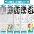 thumbnail image 3 of shiyou-240 PCS Number Stickers, 3", Peel & Stick Mailbox Number Pack, Weatherproof Vinyl Stickers for Residential Address, Signage, Doors, Vehicles, Cars, Trucks, Business (3", Black), 3 of 4