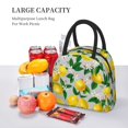 thumbnail image 6 of Haiem Lemon Seamless Pattern Oil Painting Effect Printed Lunch Bag Women, Lunch Box Lunch Bag for Women, Small Leakproof Cute Lunch Tote Large Capacity Reusable Insulated Cooler Lunch Container, 6 of 6
