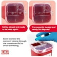 thumbnail image 2 of Ever Ready First Aid Sharps Container with Split Lid Design and Locking Mechanism for Sharp Waste Disposal, 1 Quart, 2 of 6