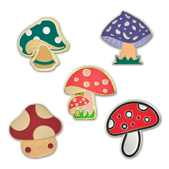 PinMart's Cute Mushroom 5-Pin Set