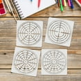 4 Pcs Spider Web Template Compact Stencils Daily Mandala Dot Templates