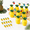 Pineapple Cups Kit, variant on Pineapple Cups Kit, 12 Pack Food Grade Plastic Reusable Drink Cups with Straws and Picks