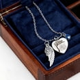 thumbnail image 5 of Pendant Necklace With Custom Name/photo/date For And Lovers Stainless Steel Memorial For And Cats Keepsake With Funnel Filling Angel W, 5 of 5