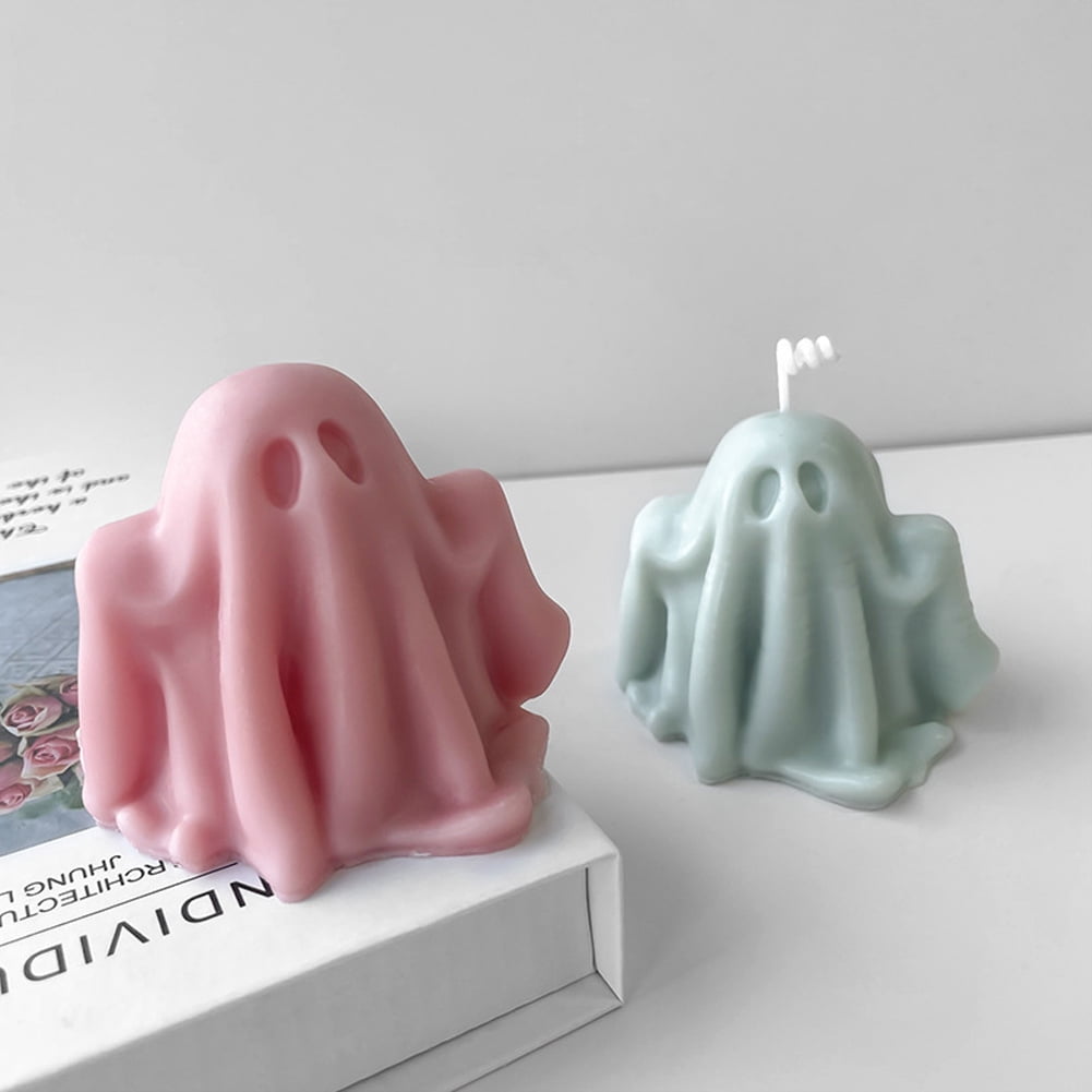 Hzzsbu Ghost Shape Silicone Candle Mold DIY Aromatherapy Candle Plaster Soap Mould