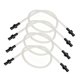 thumbnail image 5 of 4 Piezas Tubo de Silicona para Café Repuesto para Máquina de Café Kit de Tubos Vaporizador de Leche Fácil Limpieza Adecuado para Hogar, 5 of 9