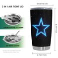 thumbnail image 2 of Taza de café Tumbler Oasisdream de 600 ml con estampado de estrellas, 2 of 6