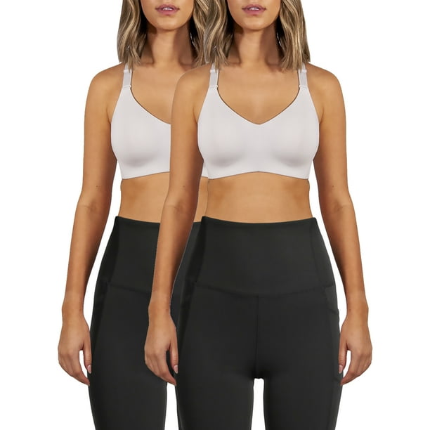 Avia Avia High Support Wireless Sports Bra 2 Pack Walmart Com Walmart Com