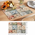 thumbnail image 6 of Spring Floral Placemats Set of 1, Patchwork Style Flower Non-Slip Place Mats Washable Table Mats for Kitchen Dining Table Decorations Indoor/Outdoor, 6 of 9
