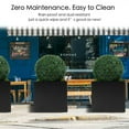 thumbnail image 4 of Kozyard 20''Cube Black Metal Planter with 2PCS 19in Topiary Ball Round Artificial Plant Balls for Backyard Balcony Garden Wedding Home Décor, 4 of 7