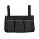 thumbnail image 1 of Bolsa lateral para silla de ruedas Reposabrazos reflectante Bolsa lateral para colgar Organizador de almacenamiento portátil, Negro Jumpingount  HA003792-01, 1 of 7