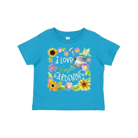 

Inktastic I Love Gardening Pretty Flowers and Watering Can Gift Toddler Boy or Toddler Girl T-Shirt