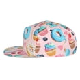 thumbnail image 3 of Easygdp Cupcakes and Donuts Baseball Cap with Adjustable Flat Suitable for Head Circumference 22.4-23.6 in, 3 of 9