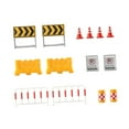thumbnail image 2 of Juego de 14 señales de tráfico en miniatura, minibloques de carretera, coleccionables, conos de tráfico en miniatura, señales de carretera a escala, 2 of 9