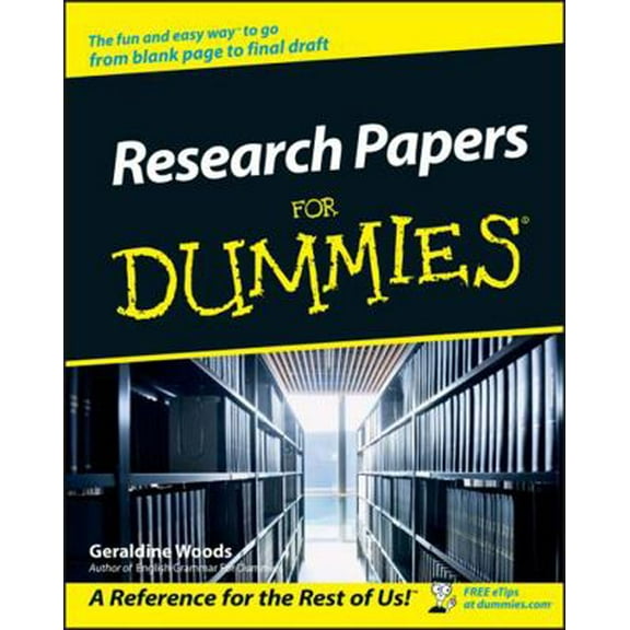 Pre-Owned Research Papers for Dummies (Paperback) 0764554263 9780764554261