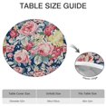 thumbnail image 6 of Pioneer Flower Floral Print Pattern Round Fitted Tablecloth with Elastic Edge,Dining Table Cover Waterproof,Outdoor Round Tablecloth for Camping,Dining,Indoor and Outdoor, 6 of 7