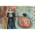 thumbnail image 2 of Edvard Munch 14x11 Gold Ornate Wood Frame and Double Matted Museum Art Print Titled - Marat in the Bath and Charlotte Corday (1930), 2 of 4