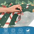 thumbnail image 4 of Yayeee Kitchen Valance Rod Pocket 54" x 18" Living Room Window Curtain, Brown Christmas Gingerbread, 4 of 6