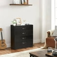 thumbnail image 2 of UBesGoo Dresser with 2 Power Outlets & 2 USB, Chest of 4 Drawers, Vanity Dresser with Charging Station, for Bedroom Living Room, Black, 2 of 13
