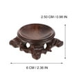 thumbnail image 2 of 2Pcs Retro Wooden Base Home Simple Gourd Holder Crystal Balls Displaying Stand, 2 of 7