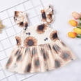 thumbnail image 5 of Mercatoo Baby Shorts I𝐧fant Tops Girls Outfits Sunflower Print Set Dress Girls Outfits&Set Baby Girl Outfits, 5 of 9