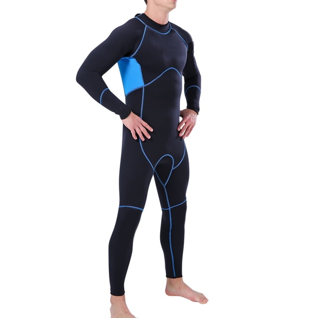 Traje de neopreno para hombres y mujeres, traje de buceo de manga larga neopreno cálido de cuerpo completo de 3 mm, traje buceo completo con protección UV, traje de buceo para surf, para surf(XXL)