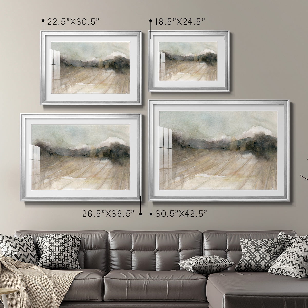 Abstract Field Premium Framed Print - Ready to Hang