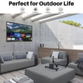 thumbnail image 5 of SYLVOX 55 inch Outdoor TV, 4K UHD Android Television 1000Nit Brightness for Partial Sun, IP55 Weatherproof (Deck Pro), 5 of 13