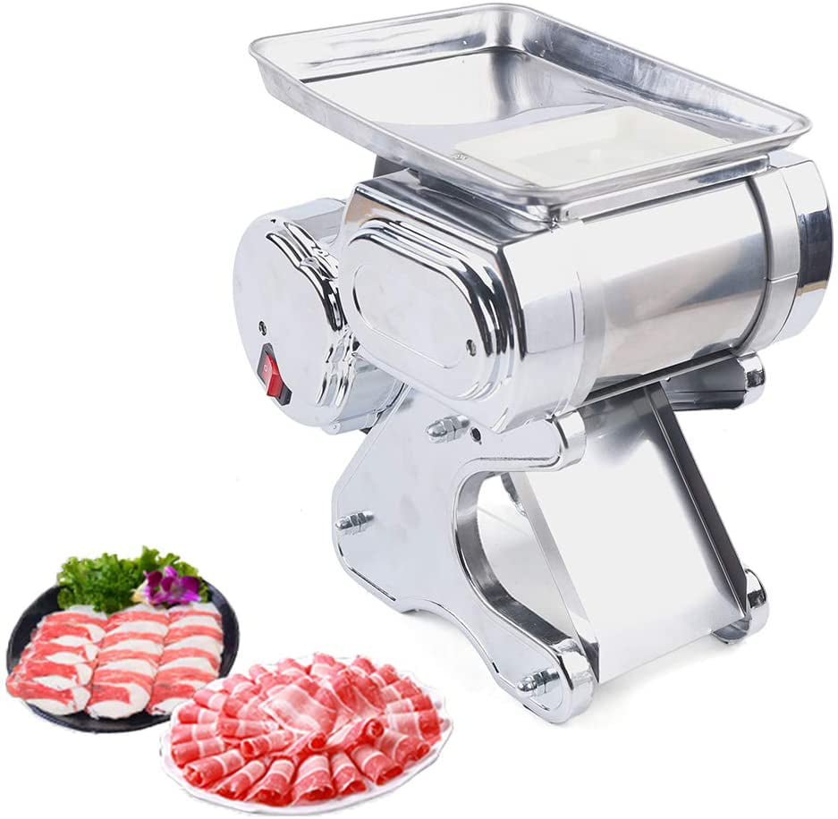500kg/Hour Commercial Meat Slicer Stainless Meat Cutting Machine Canteen Cutter 