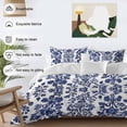 thumbnail image 4 of Blue Spring Floral Bedding 3 Piece Duvet Cover Set California King, Summer Botanical Farmhouse Soft Microfiber Comforter Cover with Zipper Closure & Pillowcases, Wrinkle & FadeResistant Quilt Cover, 4 of 9