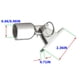 thumbnail image 4 of Riwesomey Bisagra de cubierta Bisagras de manga deslizante de acero inoxidable Pulido a prueba de herrumbre Resistente a la corrosión Herrajes Bombillas para automóviles 25 mm, 4 of 6