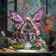 thumbnail image 5 of Adorno de Escritorio Acrílico 2D de Casa de Flores de Cuento de Hadas | Figura Decorativa de Cabaña de Flores con Alas de Ensueño | Decoración de Regalo de Acrílico Pulido para El Hogar, La Oficina y, 5 of 6